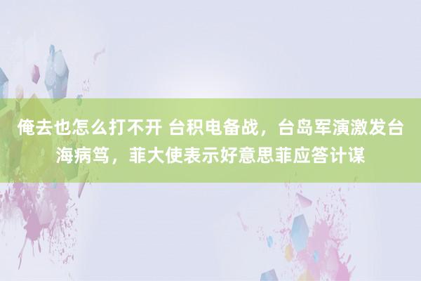 俺去也怎么打不开 台积电备战，台岛军演激发台海病笃，菲大使表示好意思菲应答计谋